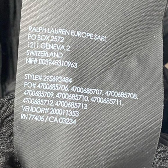 Club Monaco Ruffle-Sleeve Long Sleeve Blouse Black with White Trim – Size XS - Picture 12 of 12